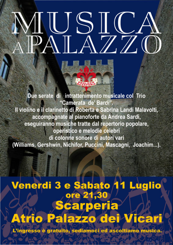 Luglio in Musica a Scarperia. Serie di concerti in fresche sere d’estate