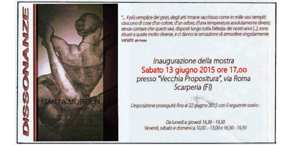 Marta Morolli alla vecchia propositura di Scarperia