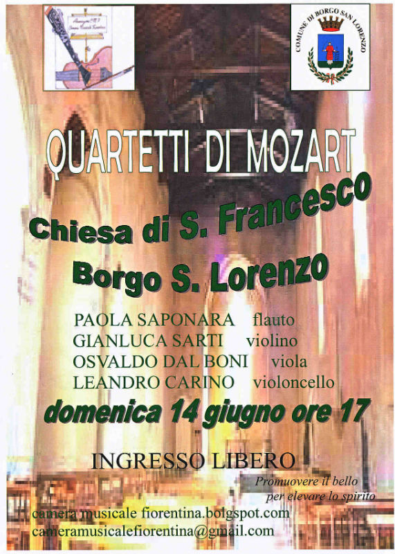 Quartetti di W.A.Mozart in San Francesco