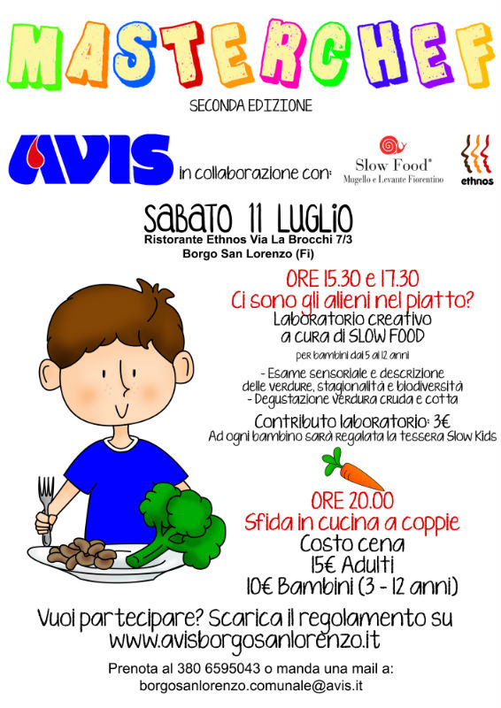 Torna Masterchef del Mugello. E come giudici i bambini