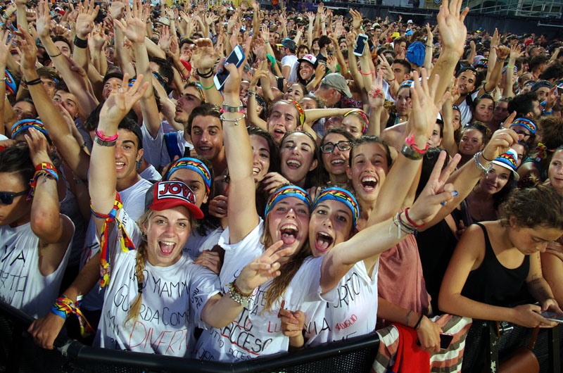 Il concerto di Lorenzo al Franchi. Foto di OK!Mugello