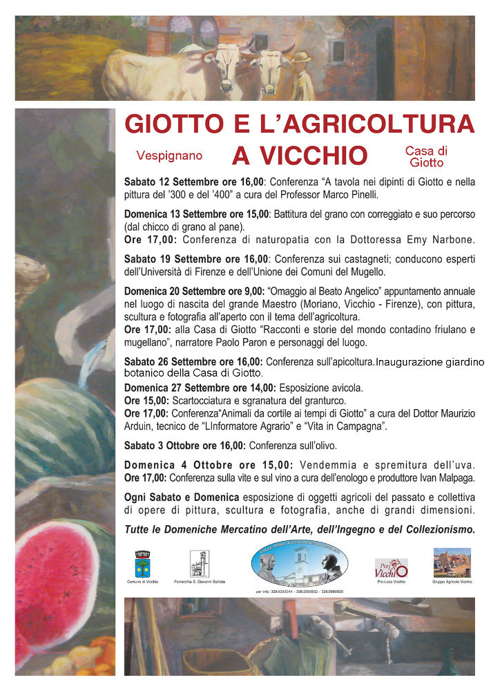 Giotto e L'agricoltura. Rassegna particolare a Vicchio