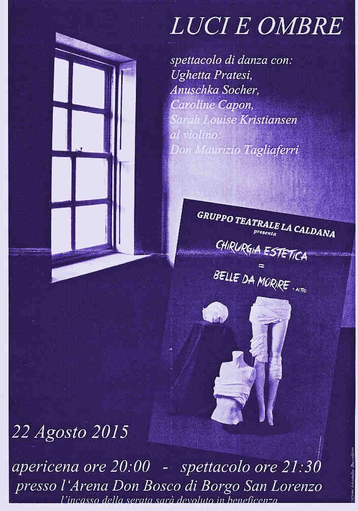 'Luci e ombre' all’arena Don Bosco, con La Caldana