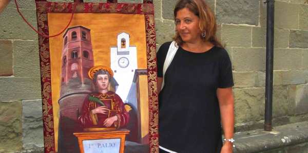 San Lorenzo, il nuovo drappo. Presentato e benedetto a Borgo