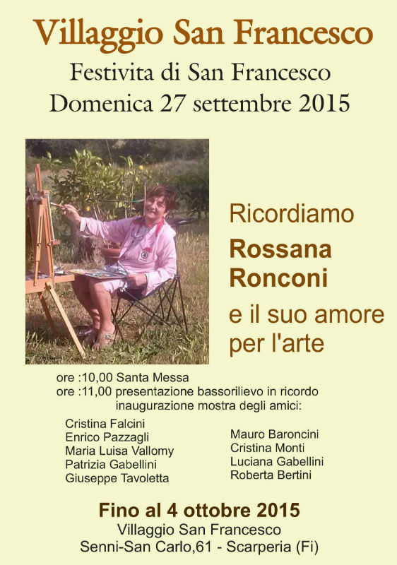 Rossana Ronconi, una giornata in suo ricordo