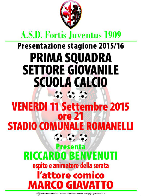 Fortis. Festa per la presentazione delle squadre