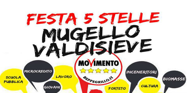 Festa 5 Stelle Mugello&Valdisieve a Dicomano. Info