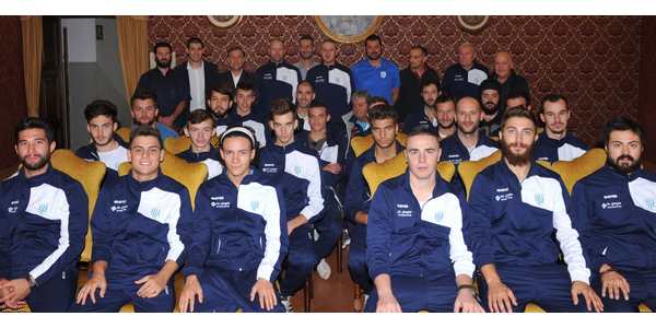 Club Sportivo Marradese. La squadra ricevuta dal sindaco