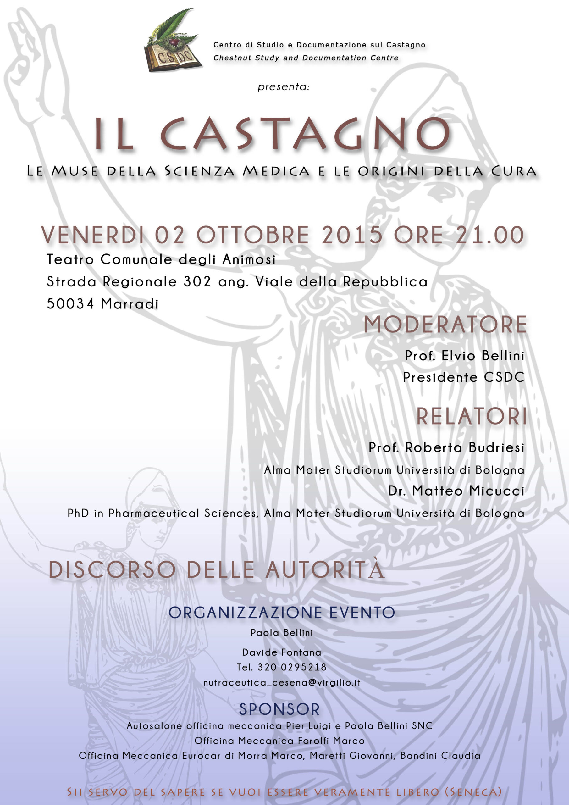 Il Castagno e una sperimentazione nel campo della Nutraceutica. L'incontro