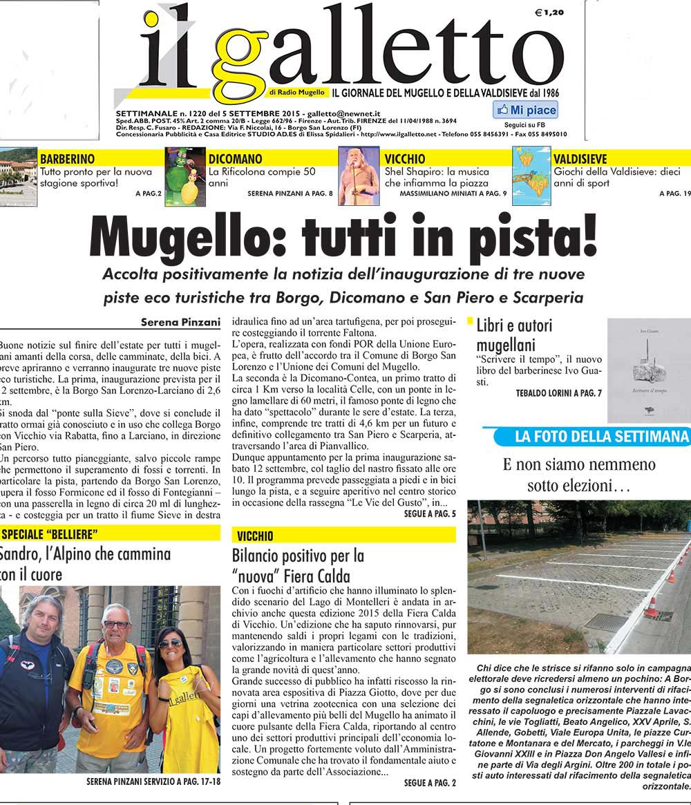 L'Alpino che cammina con il cuore. Domani in edicola con il Galletto