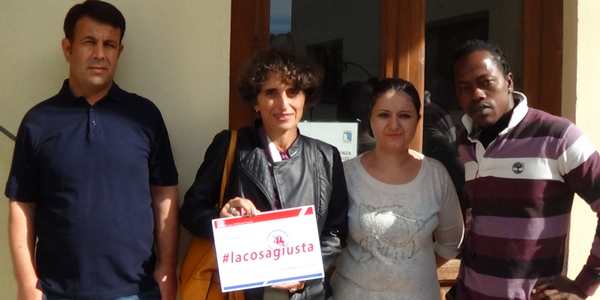 Capirossi incontra i profughi. E racconta la storia di Suzan