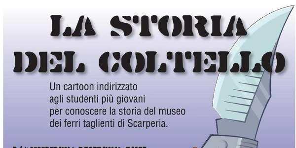 In un cartoon la storia del coltello. By Scarperia, info