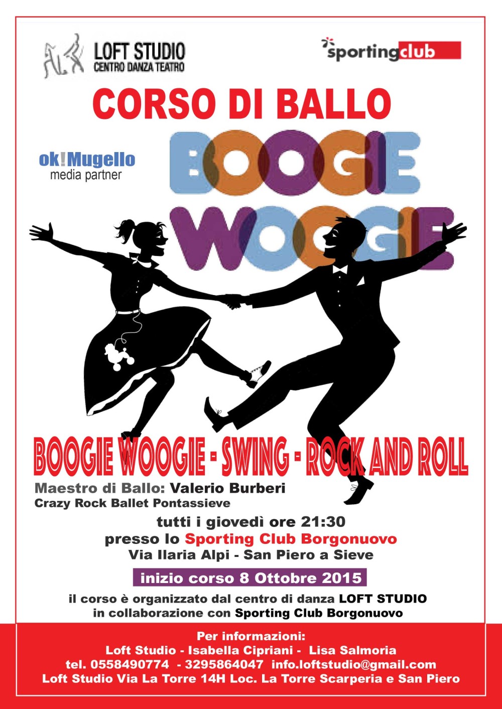 Corso di Boogie Woogie con Loft Studio e Sporting Borgonuovo