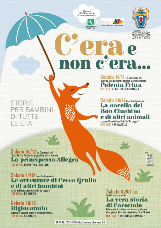 “C’era e non c’era...” sei sabati dedicati ai bambini a Dicomano
