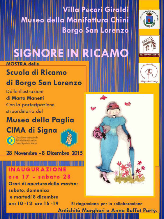 Signore in ricamo. Mostra a Villa Pecori Giraldi