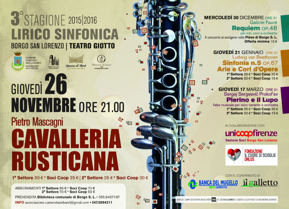 Cavalleria Rusticana. Domani guida all'ascolto, e giovedì spettacolo