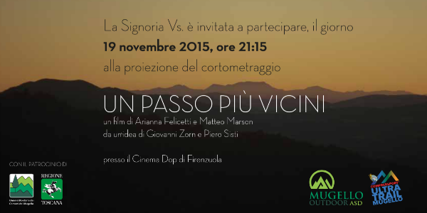“Un Passo piu' vicini“ presentazione a Firenzuola