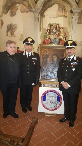 L'ex comandante del Mugello recupera importante opera d'arte