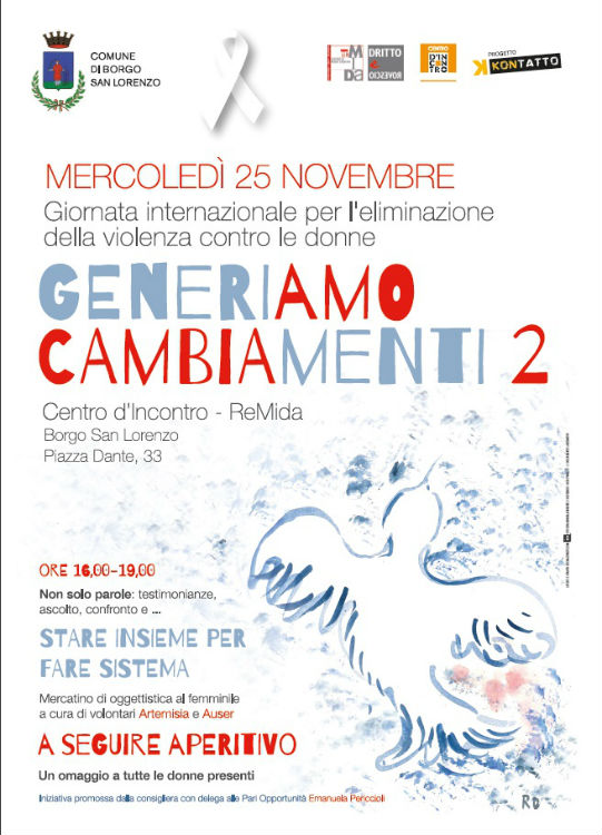 Flash Mob a Borgo contro la violenza sulle donne