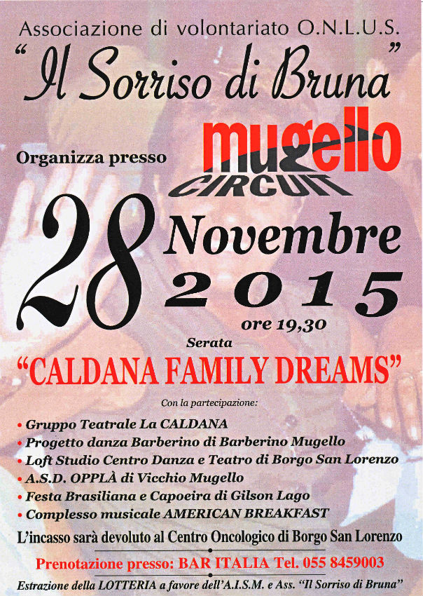 Family dreams all'autodromo, con La Caldana. Info