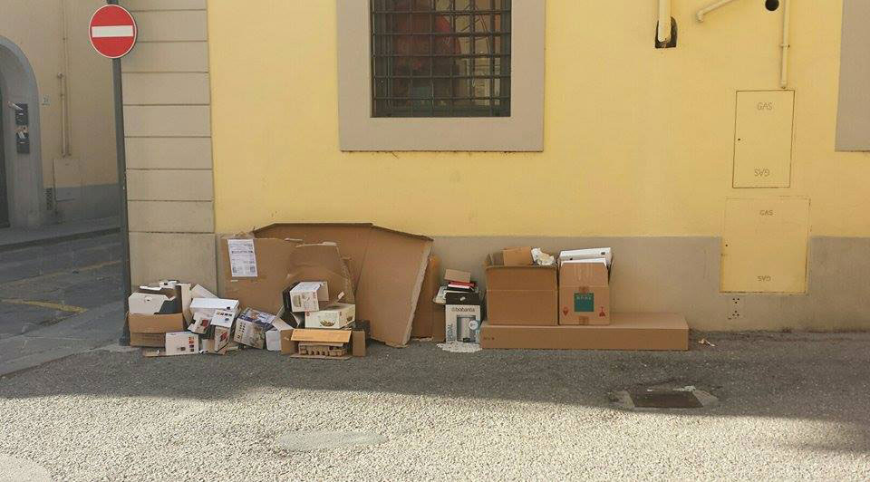 La crescita spontanea dei rifiuti di carta e cartone