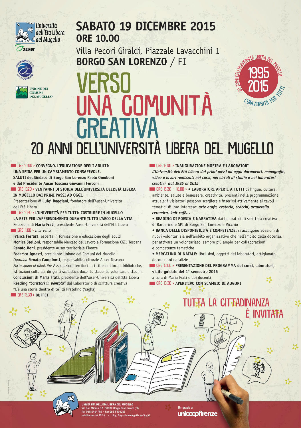 L’Auser. Vent’anni di cultura e della formazione.