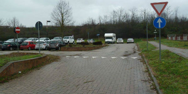 Manutenzione. Al parcheggio del Tannino