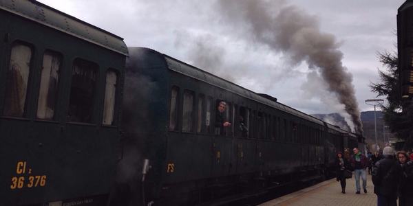Befana. La pioggia grazia il Treno a Vapore