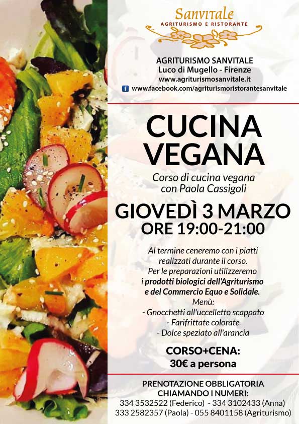 Corso di cucina vegana con Paola Cassigoli