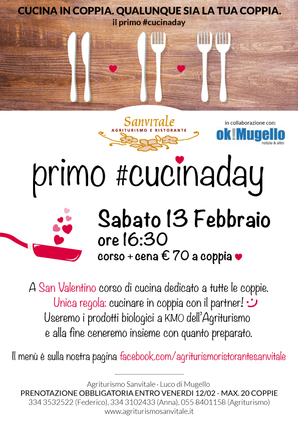 1° edizione del CUCINADAY. Cucina in Coppia, qualunque sia la tua coppia