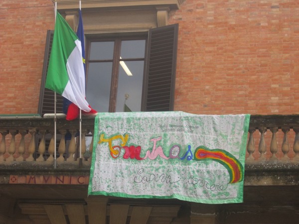 Pellegrini a pedali. La carovana fa tappa a Borgo, foto