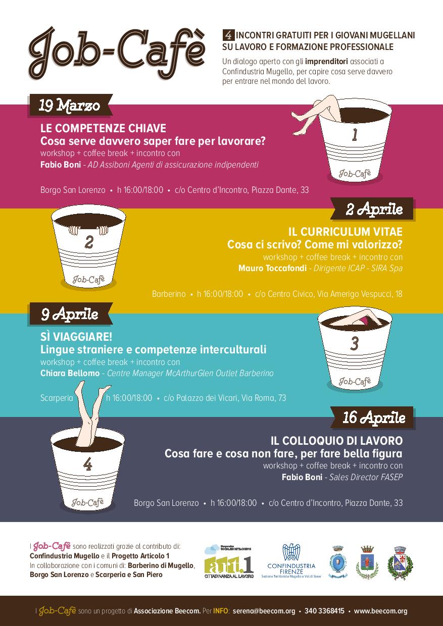 Incontri gratuiti su lavoro e formazione. Ritorna il Job-Café