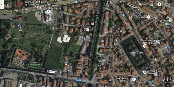 Intervento al cornicione in Via Marconi