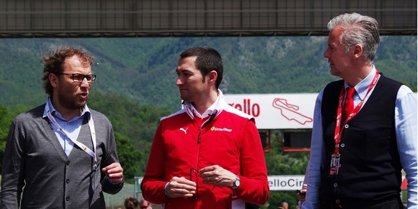 Luca Lotti al Mugello. Sottosegretario in autodromo