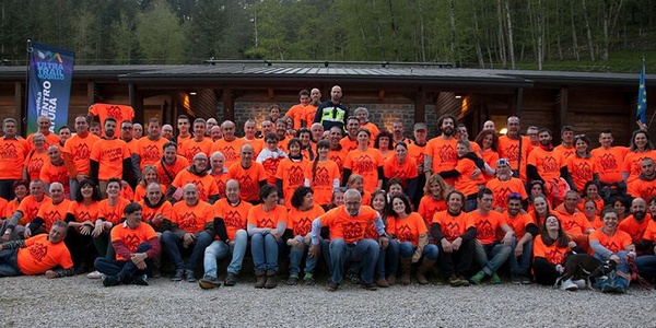 Ultra Trail. Foto di gruppo per i volontari