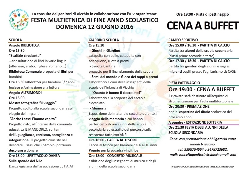 Festa di fine scuola a Vicchio. Organizza la Consulta
