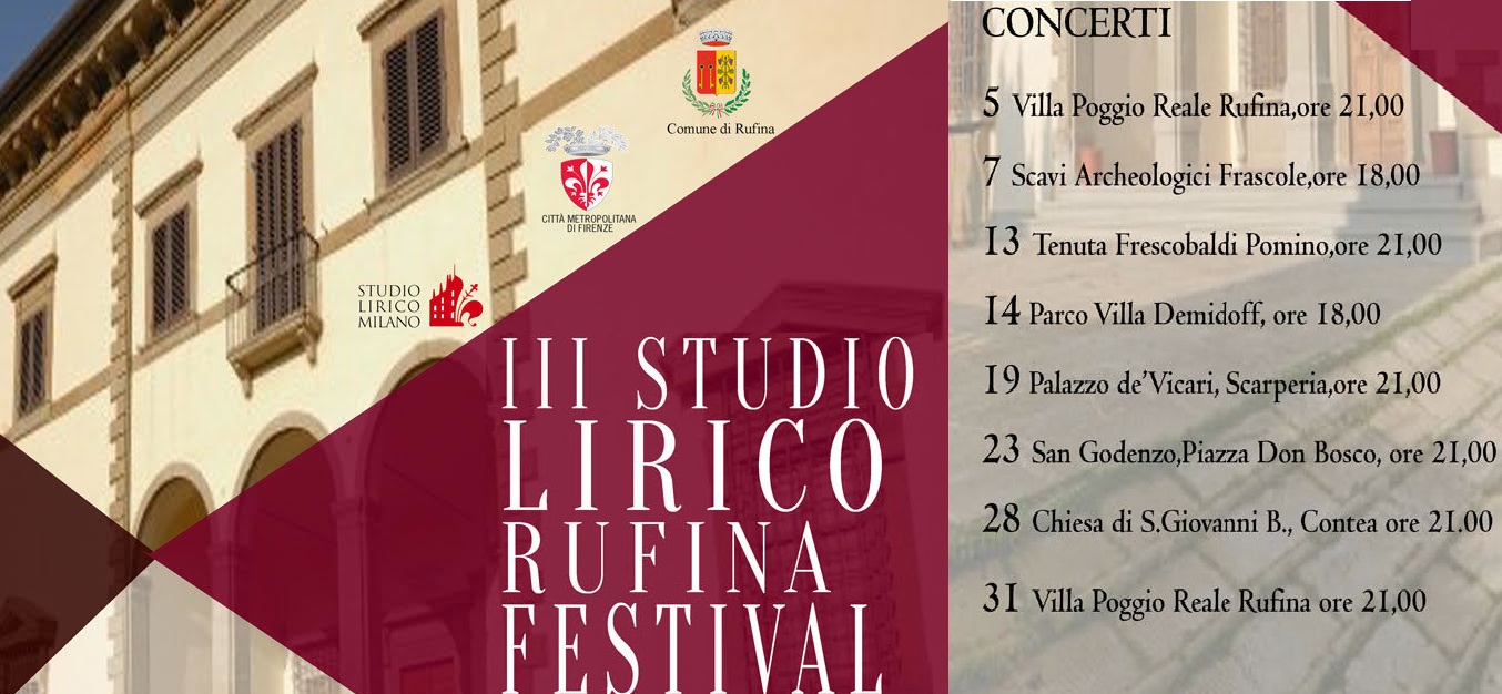 “Studio Lirico Rufina Festival”. Concerti anche in Mugello