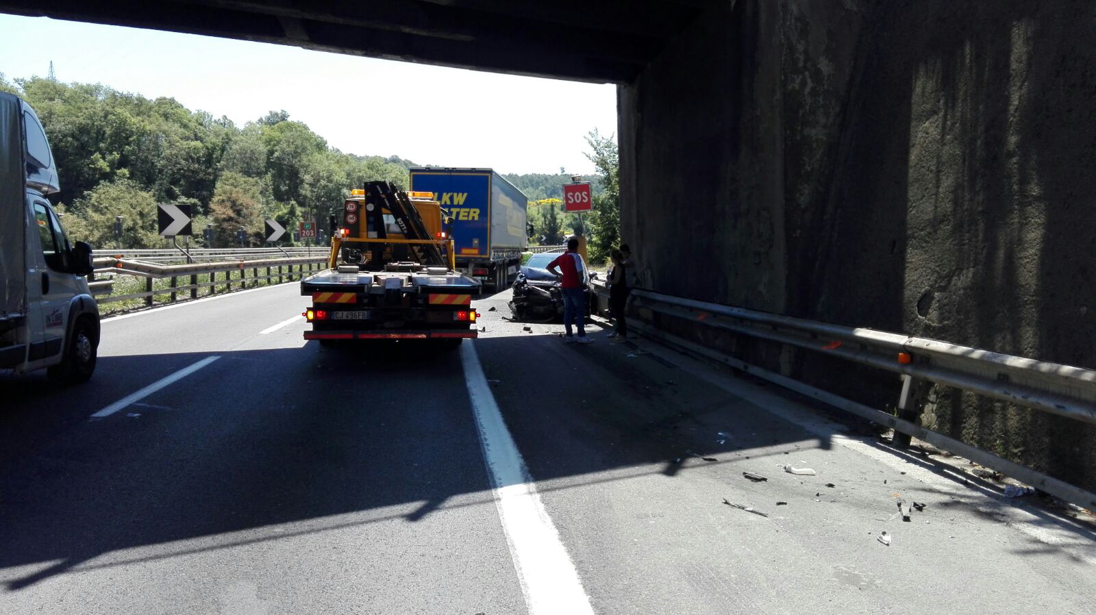 Incidente in A1. Lunghe code da Barberino verso Firenze