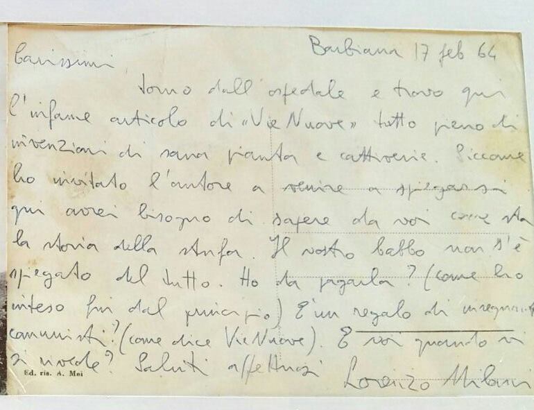 'Carissimi...'. Una lettera di Don Milani su Facebook