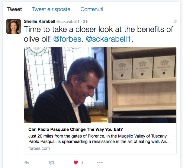 Il Mugello su Forbes. Intervista su Olio e buona cucina