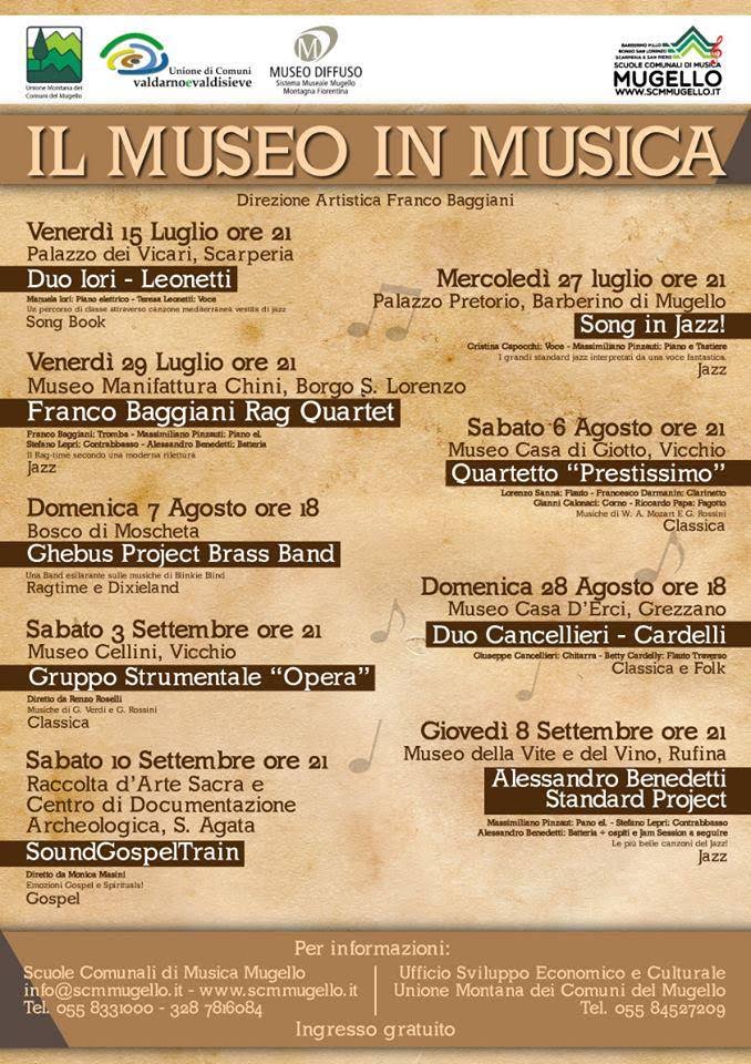 Il Museo in musica, venerdì inizia la rassegna