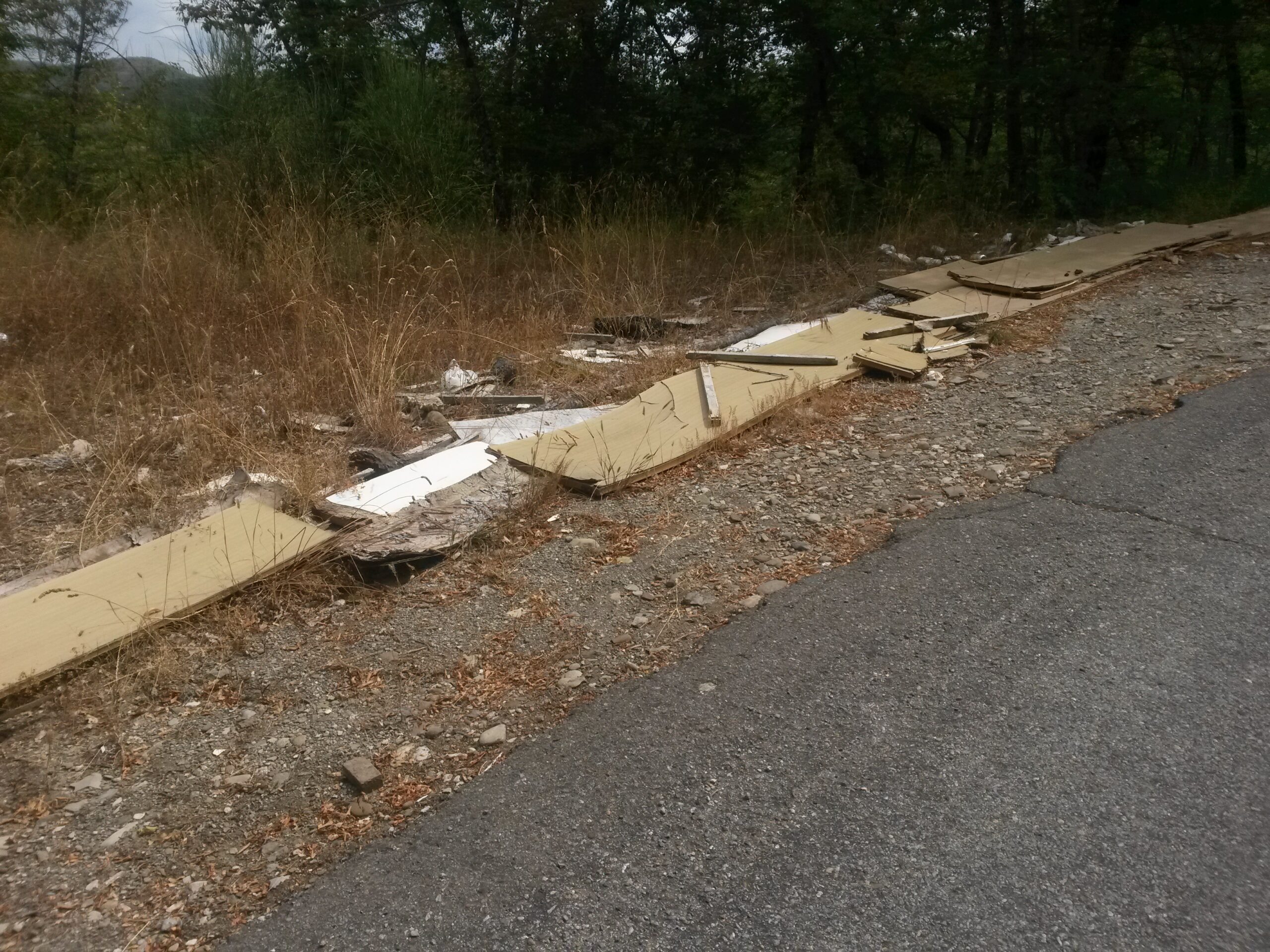 Gomme, mobili e... un water. Altri rifiuti abbandonati a Borgo