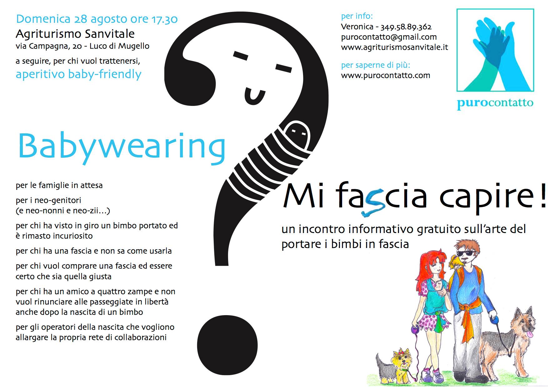 Babywearing: incontro gratuito + apericena baby friendly