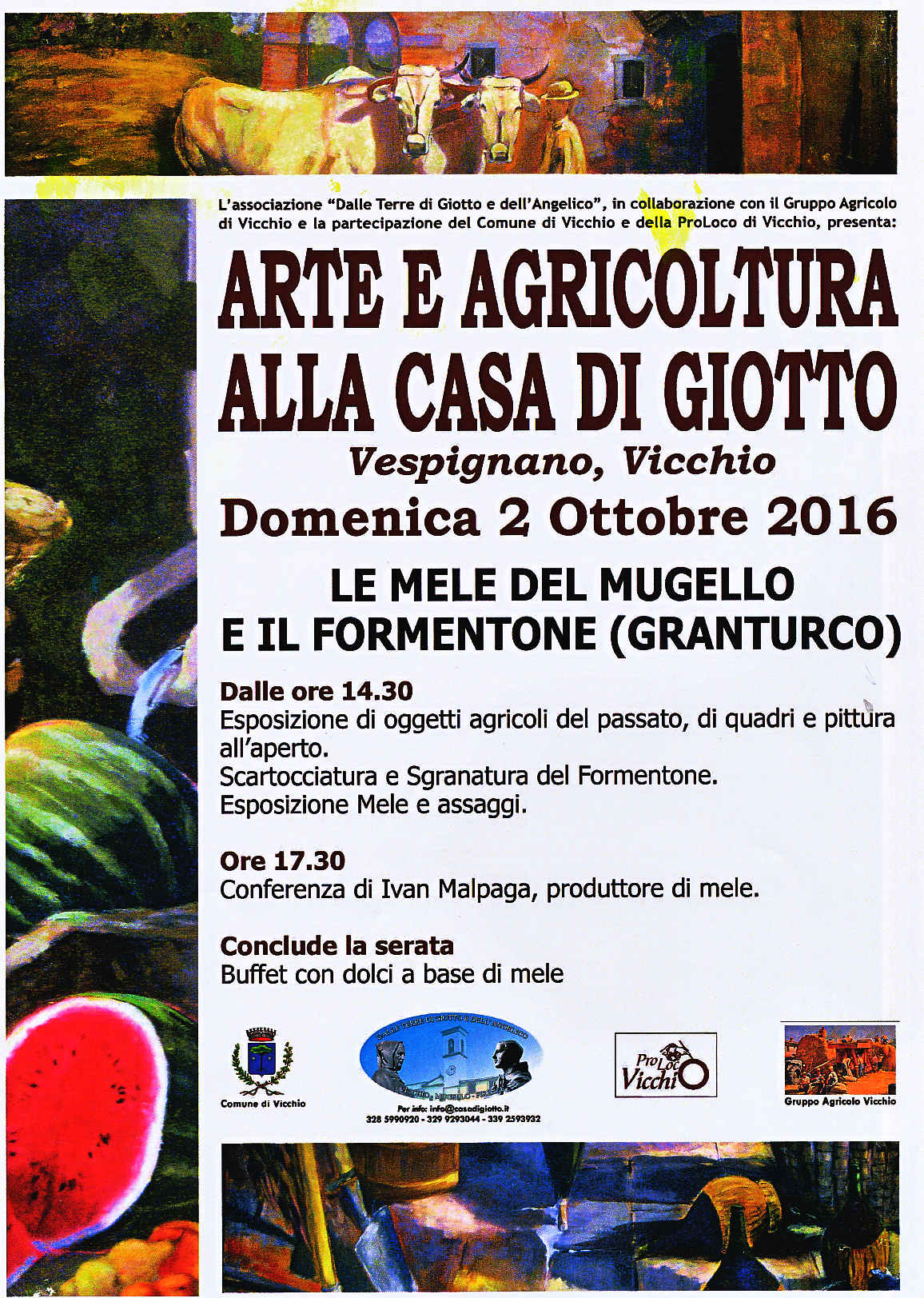 Le mele del Mugello e il formentone alla Casa di Giotto