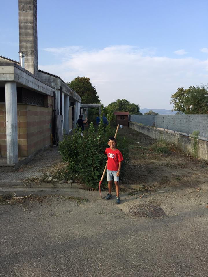 Operazione Verde alla scuola di Luco. Foto dell'intervento