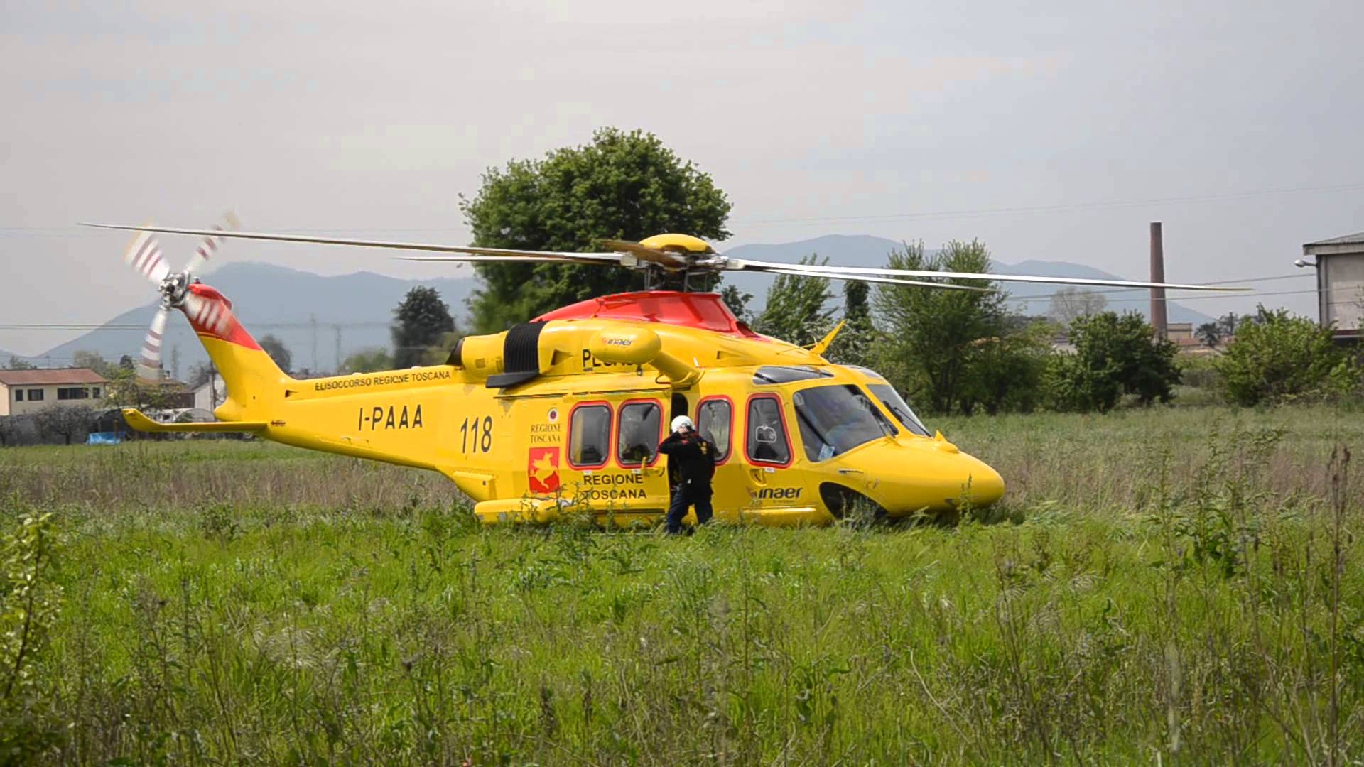 Meno grave del previsto il ciclista caduto. Per lui ricovero in codice giallo