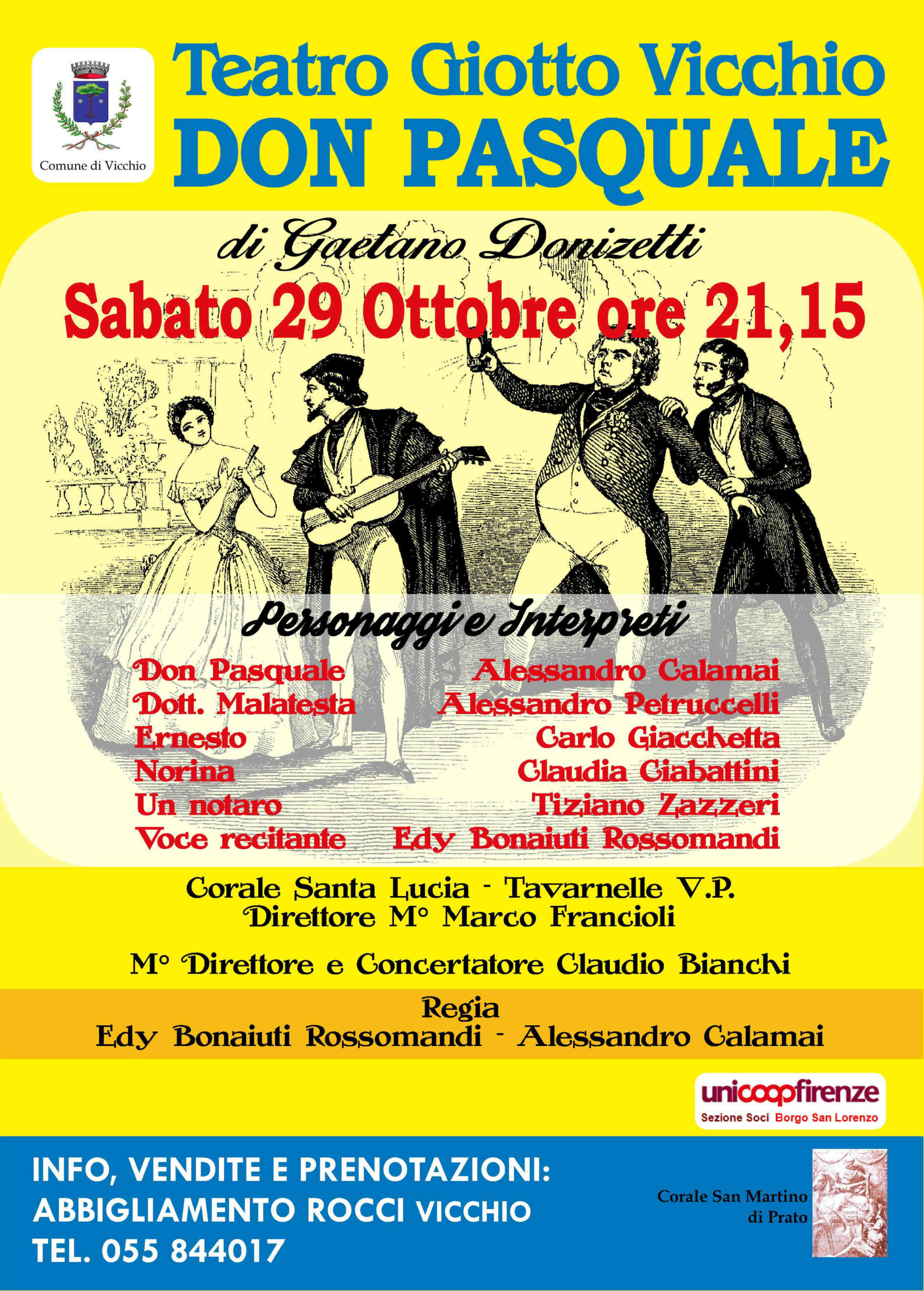 Teatro. Il Don Pasquale a Vicchio di Mugello