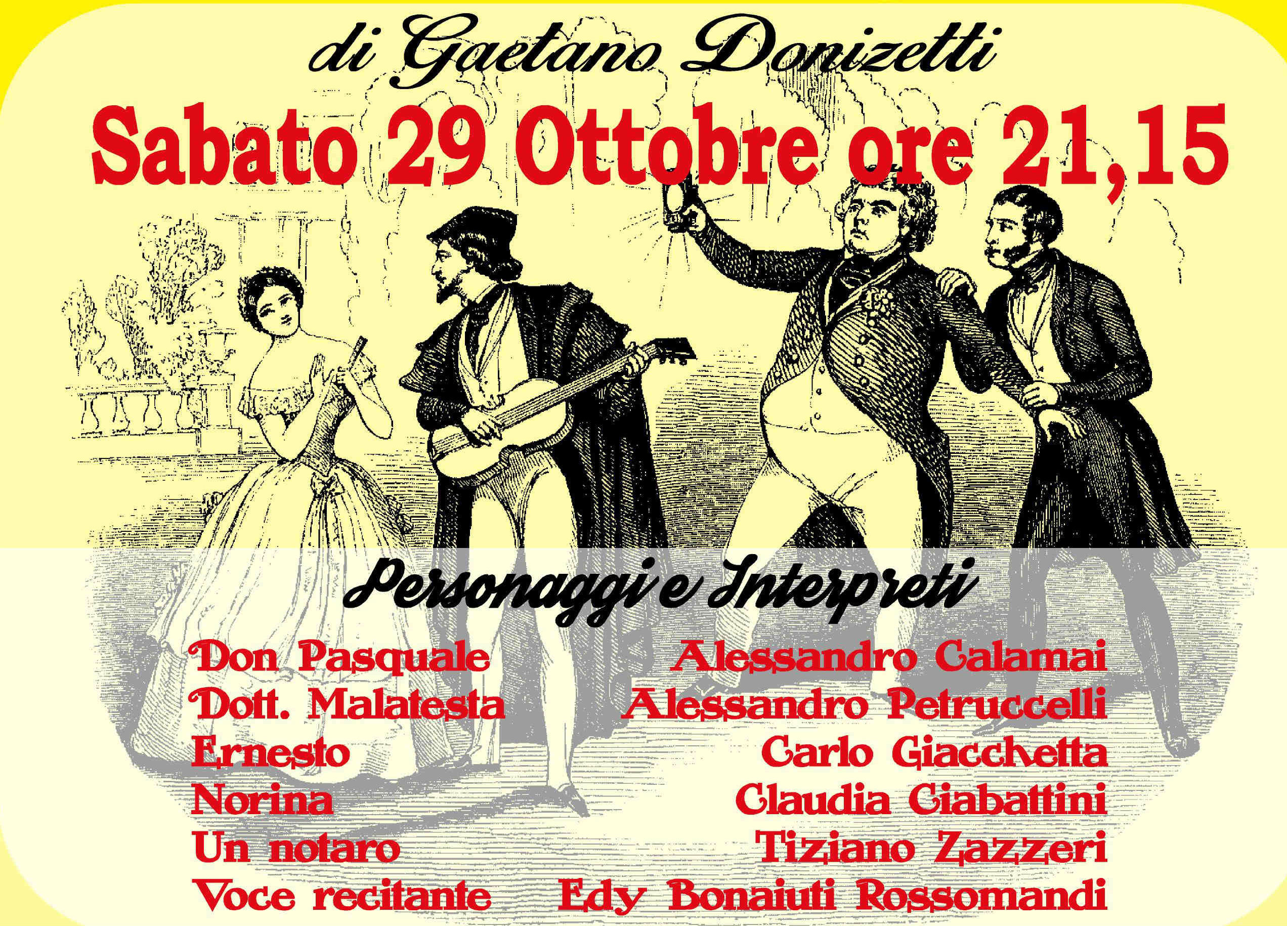 Il Don Pasquale va in scena a Vicchio