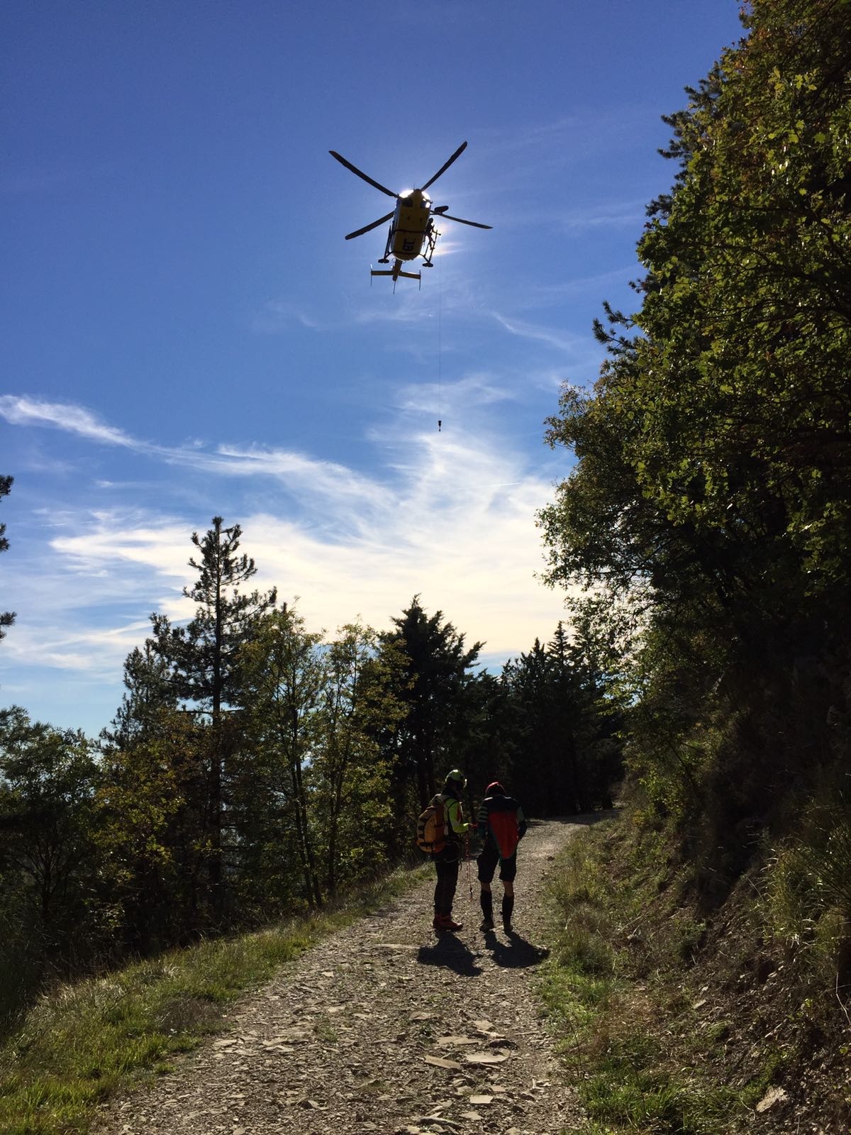 Cade dalla Mountain Bike. Arrivano Pegaso e Soccorso Alpino