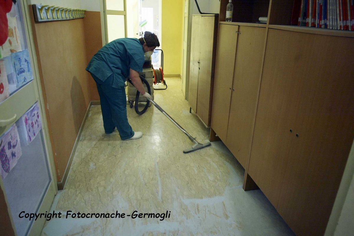 Scabbia. Disinfezione effettuata alla scuola primaria